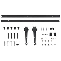 Kit di Binari per Porte Scorrevoli SKIEN 200 cm Acciaio Nero 145259