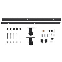 Kit di Binari per Porte Scorrevoli SKIEN 183 cm Acciaio Nero 145262