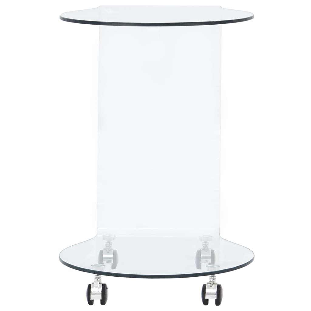 Tavolino da CaffÃ¨ 45x40x58 cm in Vetro Temperato cod mxl 57610