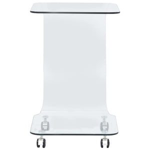 Tavolino da CaffÃ¨ 45x40x63 cm in Vetro Temperato cod mxl 61520