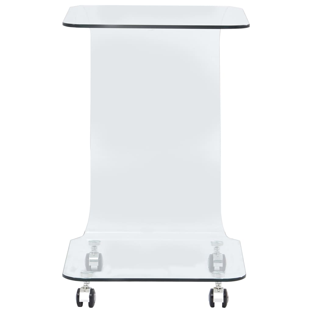 Tavolino da Salotto 45x40x63 cm in Vetro Temperato 284726