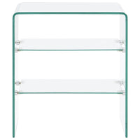 Tavolino da Salotto-Tavolino da soggiorno-Tavolo 50x40x56 cm in Vetro Temperato