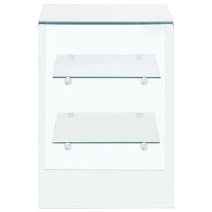 Tavolino da CaffÃ¨ 50x40x56 cm in Vetro Temperato  cod mxl 62904