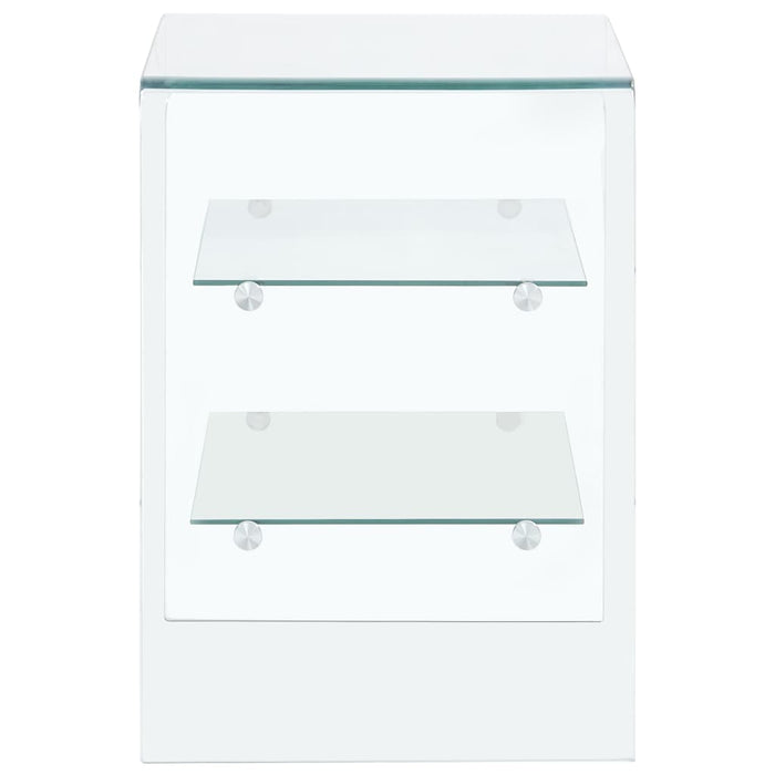 Tavolino da CaffÃ¨ 50x40x56 cm in Vetro Temperato  cod mxl 62904