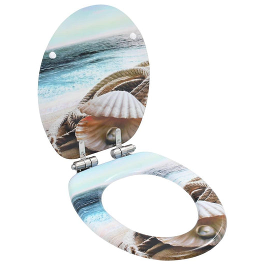 Set di due copriwater in MDF e copriwater con chiusura rallentata Shell 02_0002960