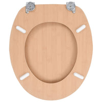Set di due sedili copriwater con coperchi in MDF Design bambù 02_0002963