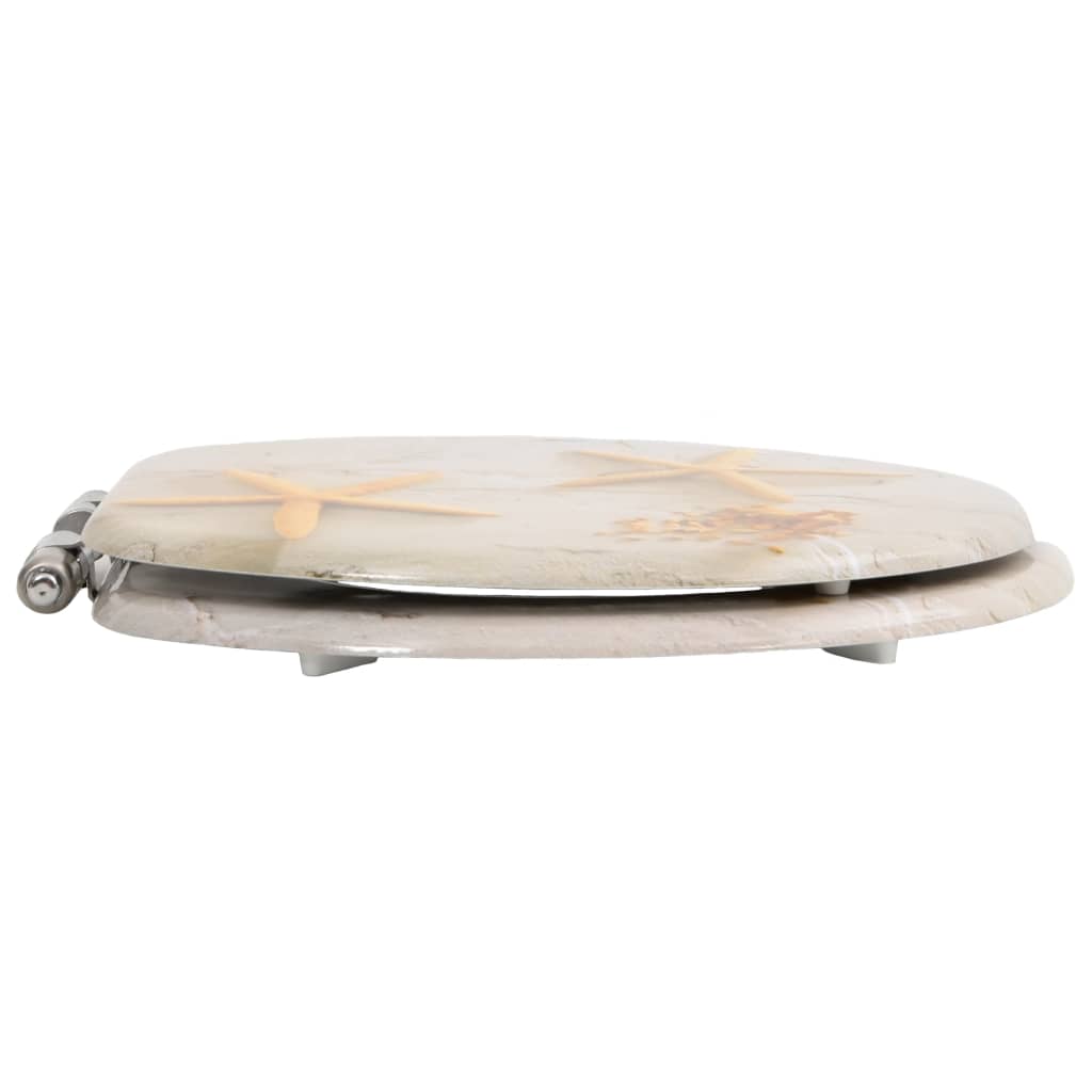 Copriwater 2 pz con Chiusura Ammortizzata in MDF Stella Marina cod mxl 69201