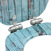 Copriwater 2 pz con Chiusura Ammortizzata in MDF Legno Anticato cod mxl 50389