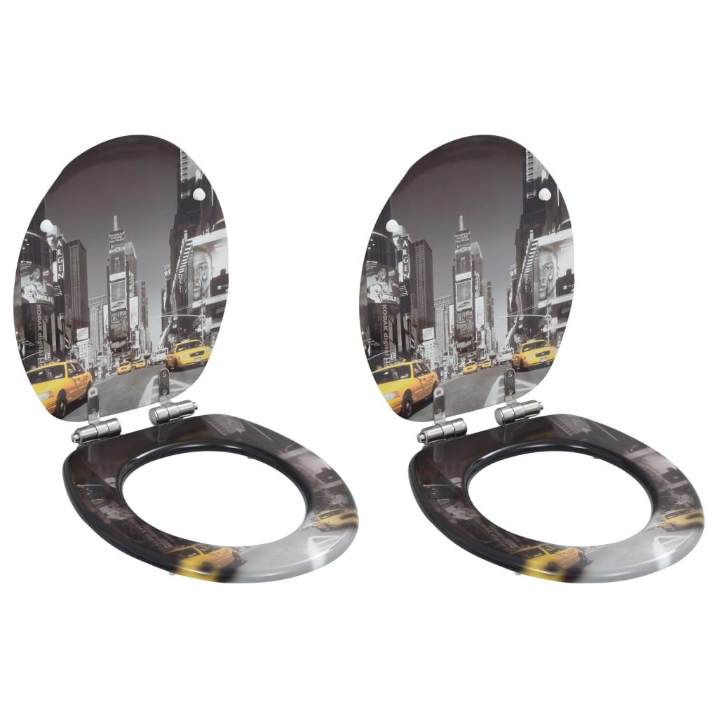 Set 2 pezzi sedile WC in MDF e coperchio con chiusura ammortizzata New York 02_0002968