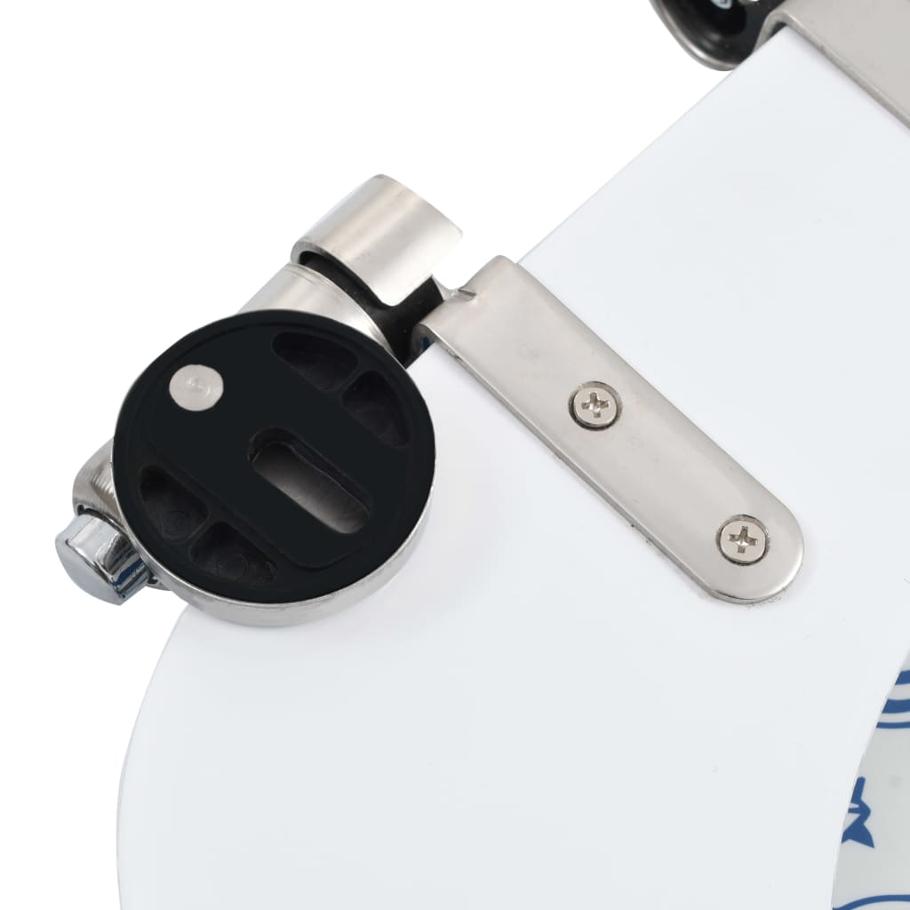 Copriwater 2 pz con Chiusura Ammortizzata MDF Design Porcellana 277002