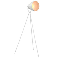 Lampada da Pavimento con Treppiede in Metallo Bianco E27 cod mxl 78690