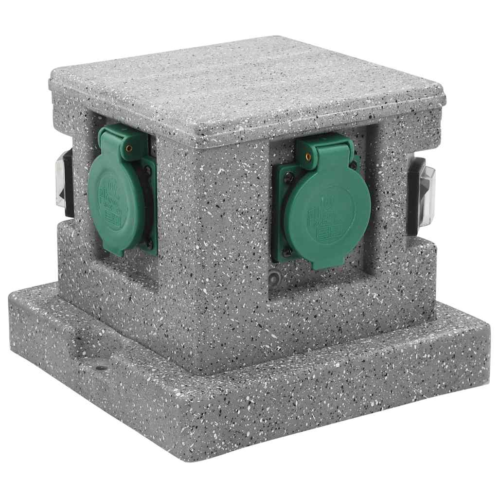 Presa Elettrica da Giardino con Sensore di Luce in Plastica 46355