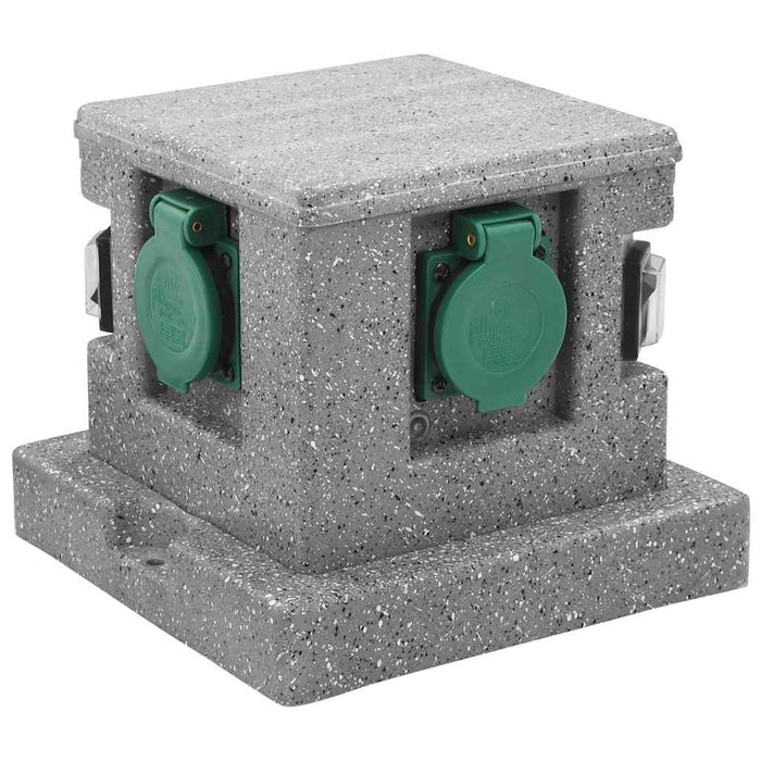 Presa Elettrica da Giardino con Sensore di Luce in Plastica 46355