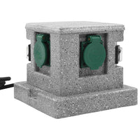 Presa Elettrica da Giardino con Sensore di Luce in Plastica 46355