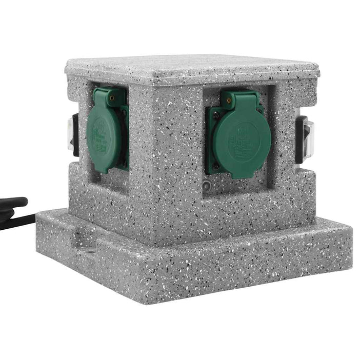 Presa Elettrica da Giardino con Sensore di Luce in Plastica 46355