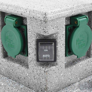 Presa Elettrica da Giardino con Sensore di Luce in Plastica 46355