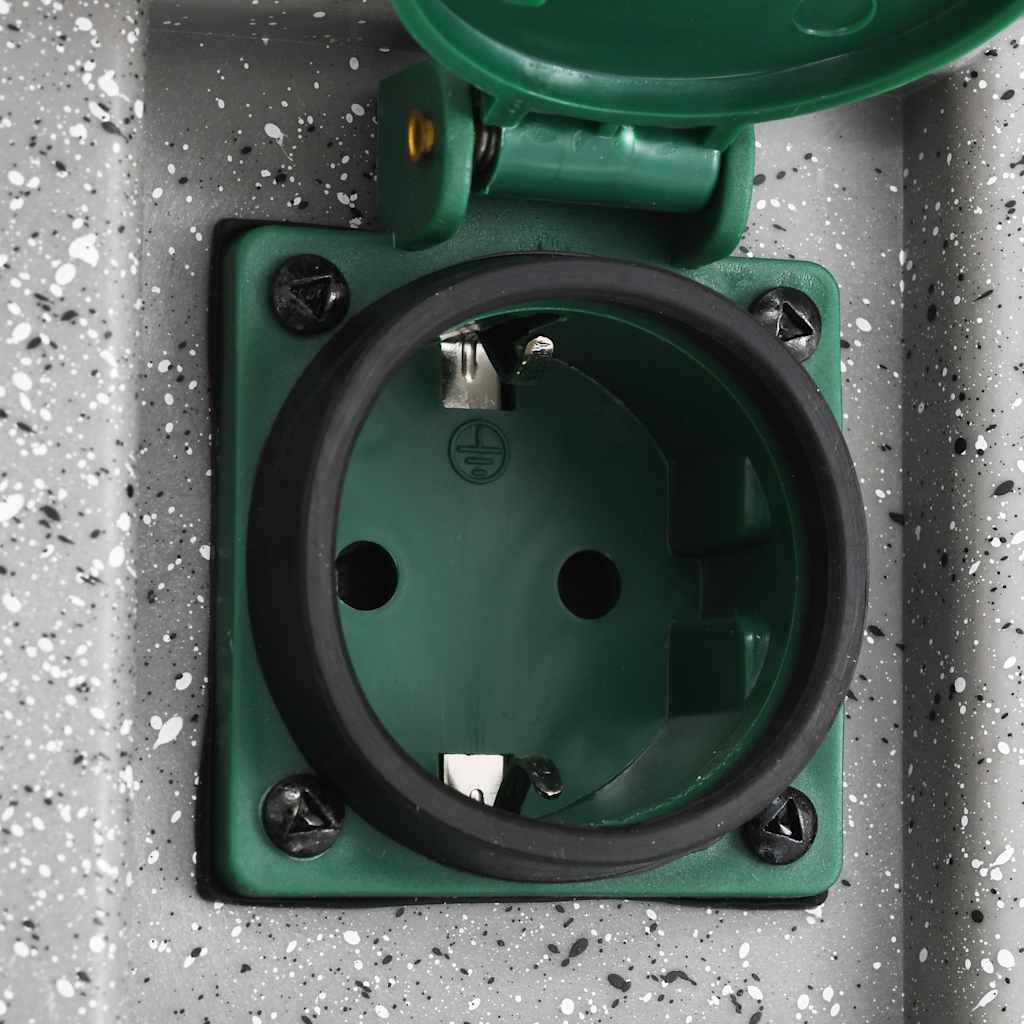 Presa Elettrica da Giardino con Sensore di Luce in Plastica 46355