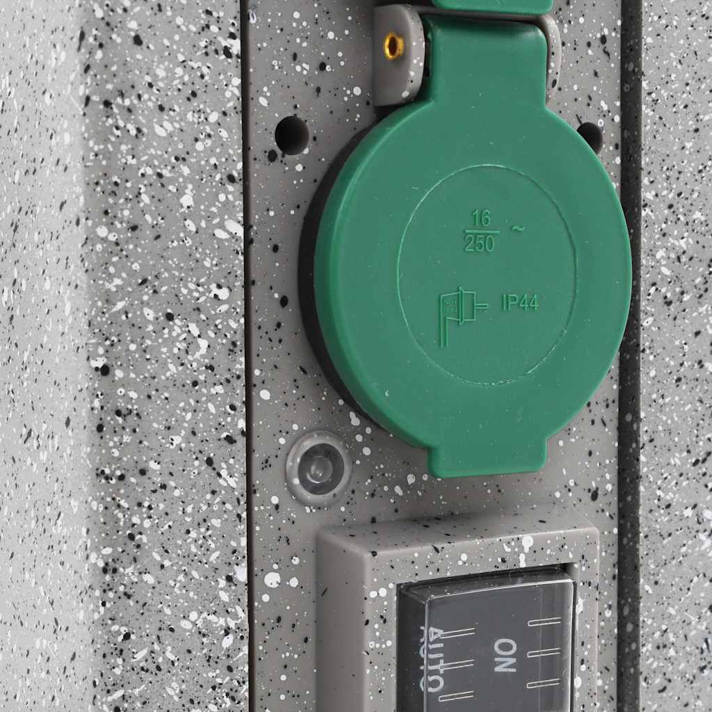 Presa Elettrica da Giardino con Sensore Luce Verticale Plastica cod mxl 23038