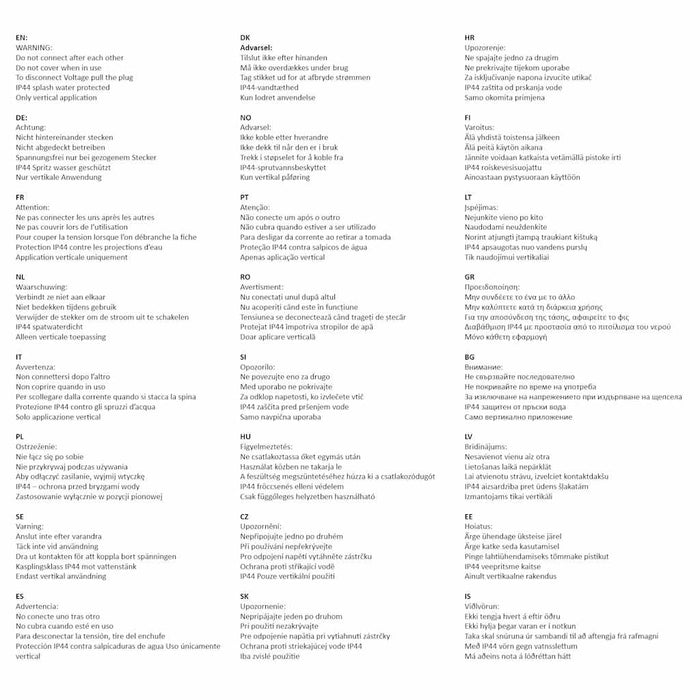 Presa Elettrica da Giardino con Sensore Luce Verticale Plastica 46356