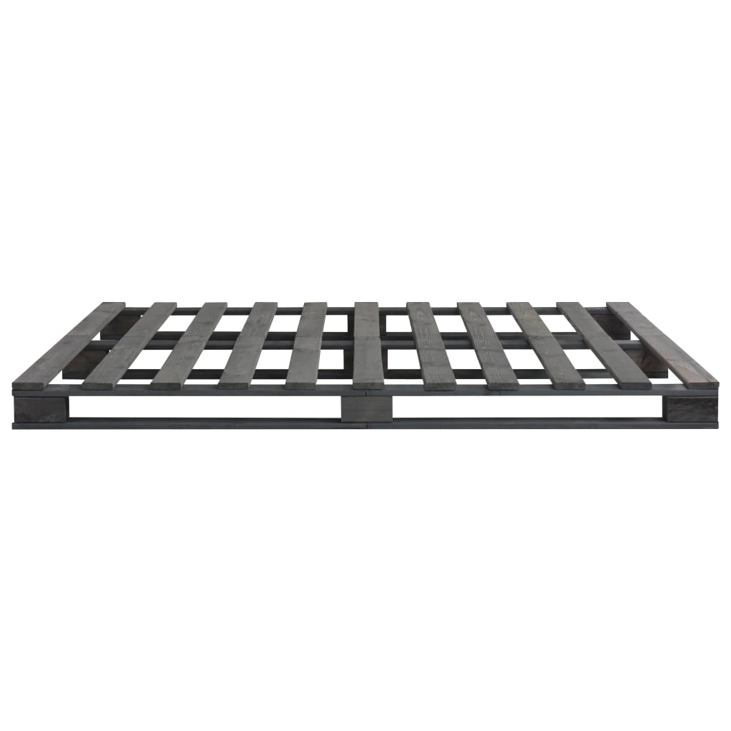 Giroletto in Pallet Grigio Legno Massello di Pino 200x200 cm