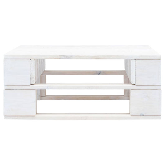 Ottomana da Giardino in Pallet in Legno Bianco 45758