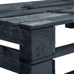 Panca da giardino mobili da giardino per esterni terrazza angolare pallet da giardino 110 x 65 x 55 cm legno nero 02_0011135