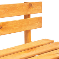 Panca da Giardino in Pallet in Legno Marrone ambra 45765
