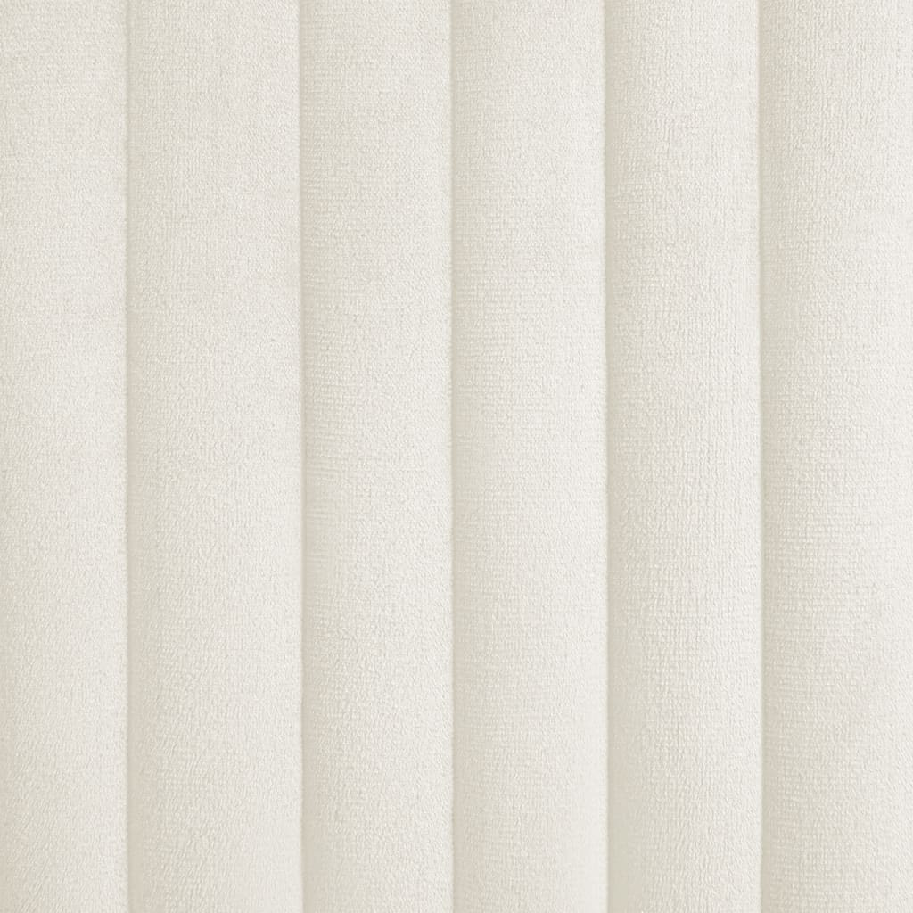 Sedie da Pranzo 4 pz Crema in Velluto cod mxl 68140