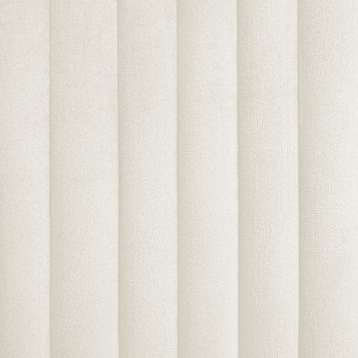 Sedie da Pranzo 4 pz Crema in Velluto cod mxl 68140