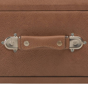 Panca con Cassetti 80 cm Marrone Scuro in Similpelle 277077