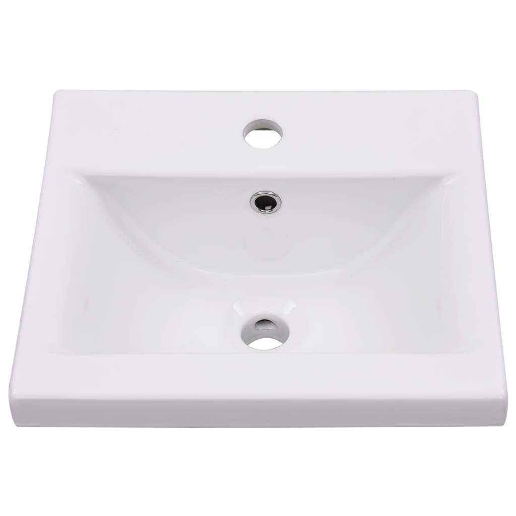 Lavabo da Incasso 42x39x18 cm in Ceramica Bianco