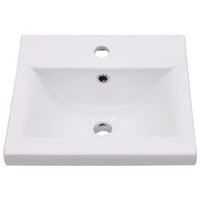 Lavabo da Incasso 42x39x18 cm in Ceramica Bianco