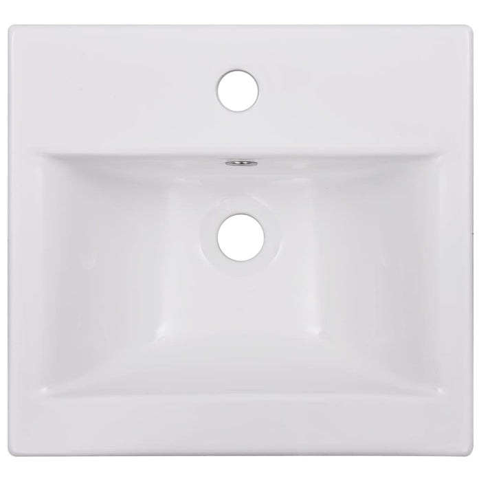 Lavabo da Incasso 42x39x18 cm in Ceramica Bianco 145060