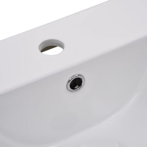 Lavabo da Incasso-Lavandino-Lavello 42x39x18 cm in Ceramica Bianco