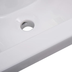 Lavabo da Incasso 42x39x18 cm in Ceramica Bianco