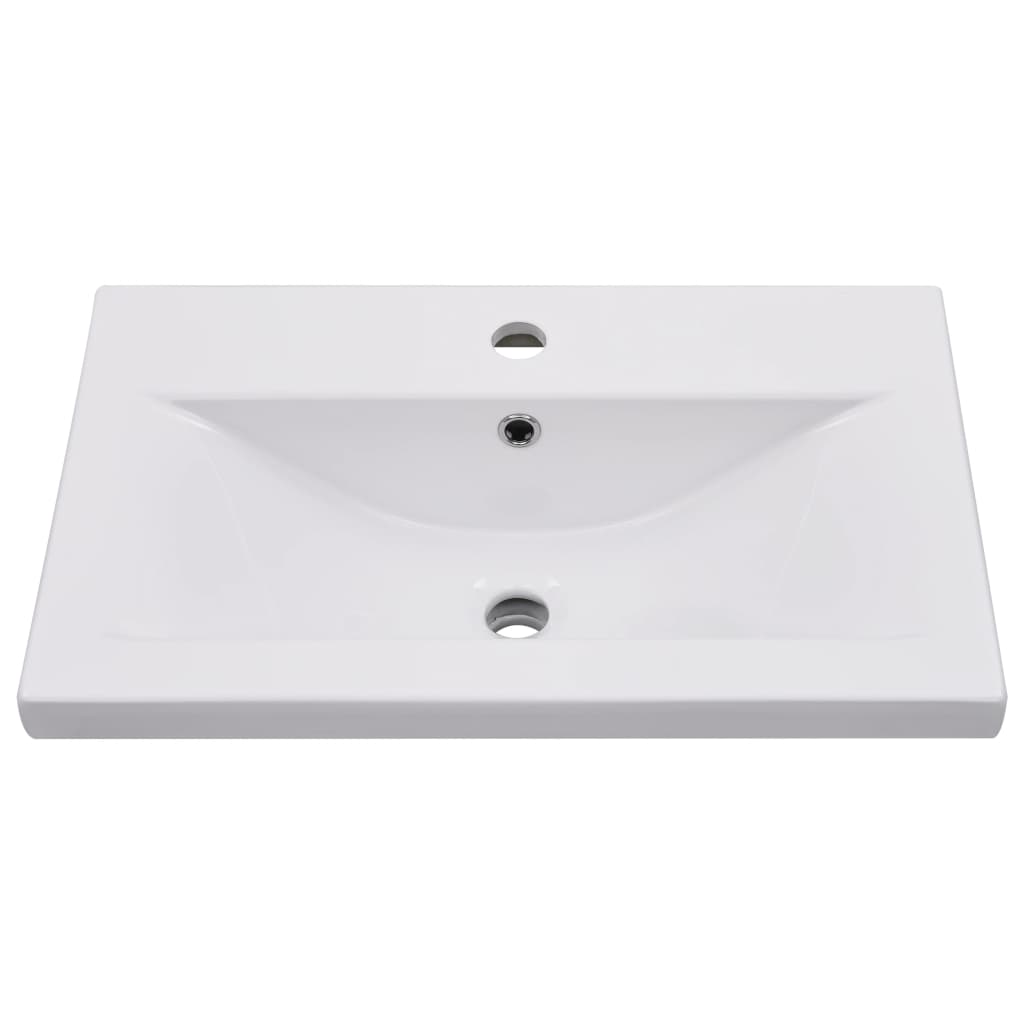 Lavabo da Incasso 61x39,5x18,5 cm in Ceramica Bianco 145061