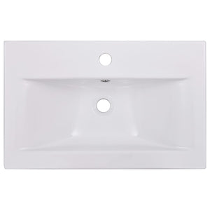Lavabo da Incasso 61x39,5x18,5 cm in Ceramica Bianco cod mxl 53395