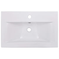 Lavabo da Incasso 61x39,5x18,5 cm in Ceramica Bianco 145061