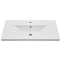 Lavabo da Incasso-Lavandino 81x39,5x18,5 cm in Ceramica Bianco