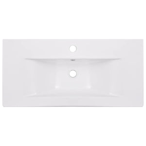 Lavabo da Incasso 81x39,5x18,5 cm in Ceramica Bianco cod mxl 53573