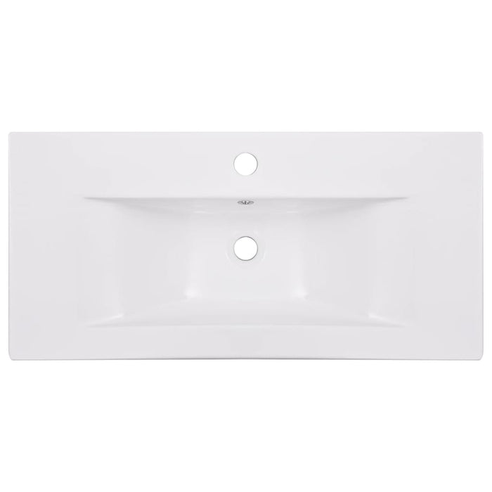 Lavabo da Incasso 81x39,5x18,5 cm in Ceramica Bianco 145062