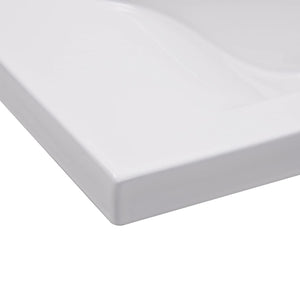 Lavabo da Incasso 81x39,5x18,5 cm in Ceramica Bianco 145062