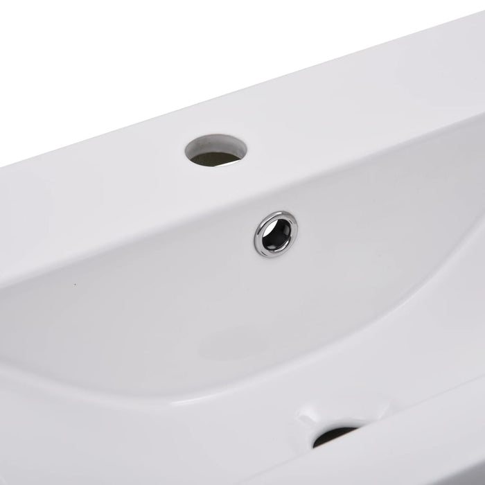 Lavabo da Incasso 81x39,5x18,5 cm in Ceramica Bianco 145062