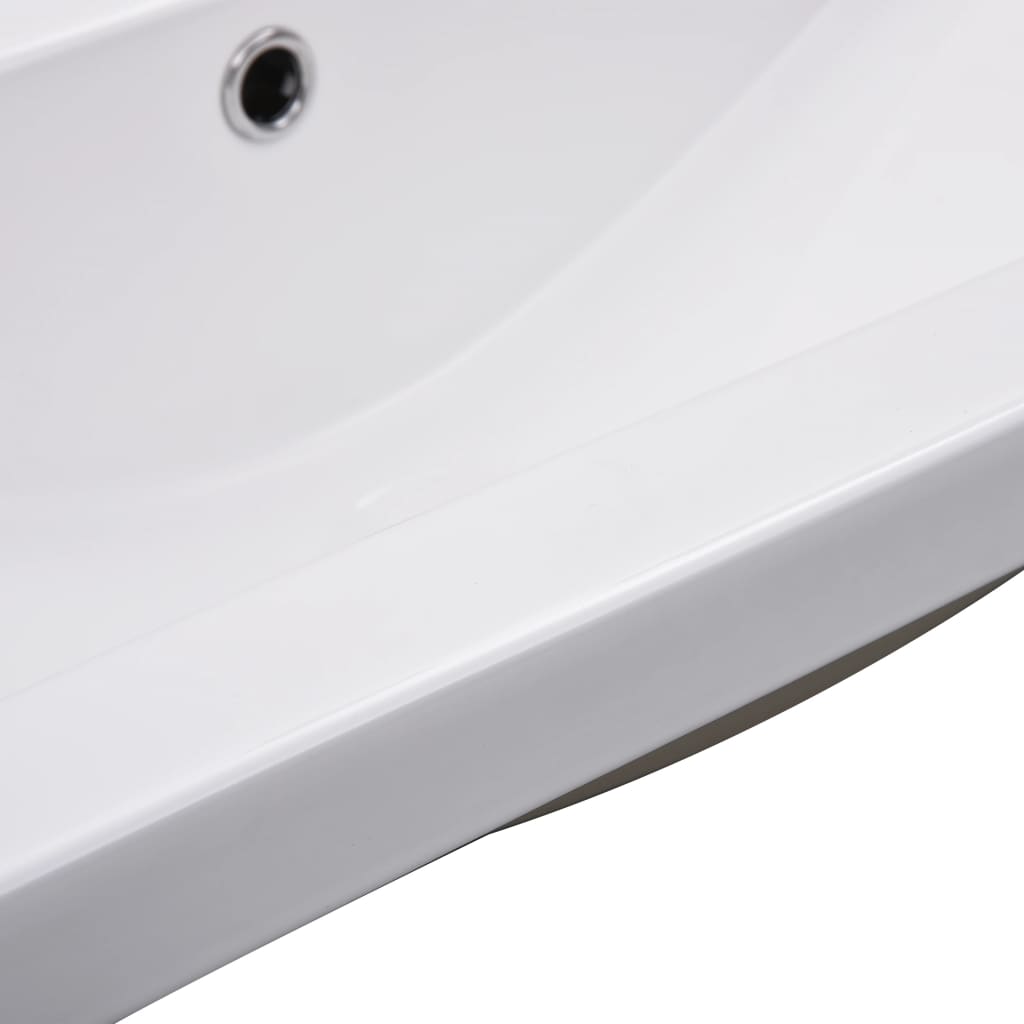 Lavabo da Incasso 91x39,5x18,5 cm in Ceramica Bianco 145063