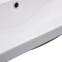 Lavabo da Incasso 91x39,5x18,5 cm in Ceramica Bianco 145063