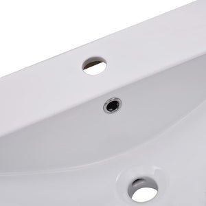 Lavabo da Incasso 101x39,5x18,5 cm in Ceramica Bianco cod mxl 54011