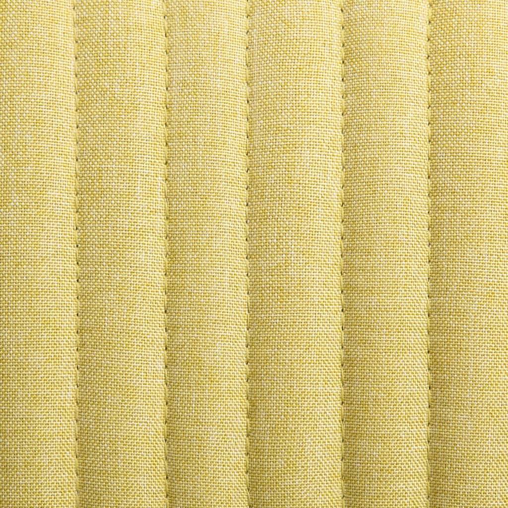 Sedie da Pranzo Girevoli 4 pz Verde in Tessuto 277104