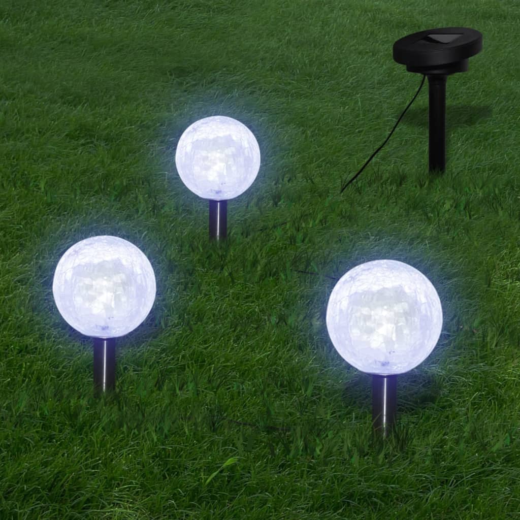 Lampade LED da Giardino 6 pz con Picchetti e Pannelli Solari  cod mxl 68012