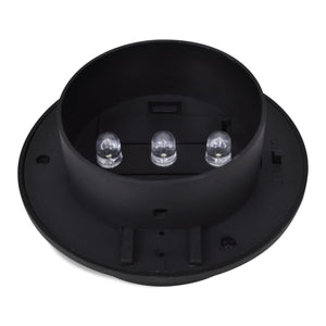Lampade Solari da Esterno per Recinzioni 12 pz LED Nero 277122
