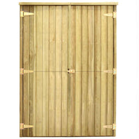 Rimessa Attrezzi da Giardino 123x50x171cm in Pino Impregnato cod mxl 65900